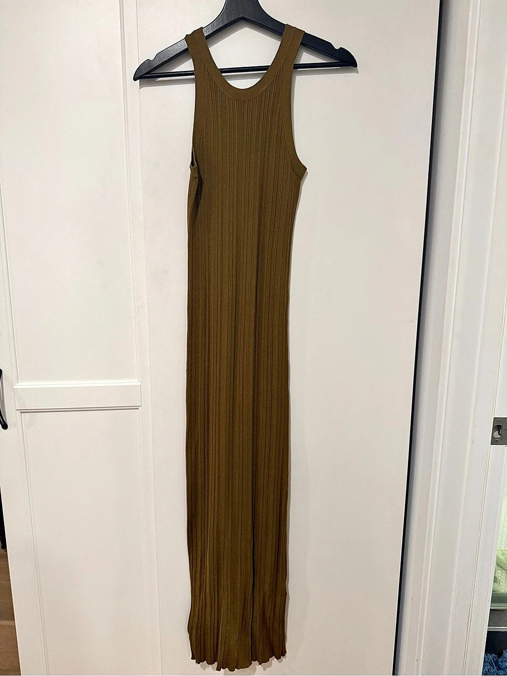 Toteme Knit Olive Maxi Dress Like New - Size Small